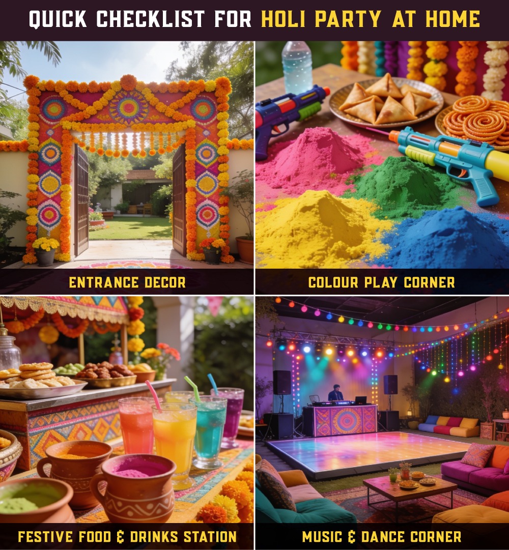 Holi Party Checklist