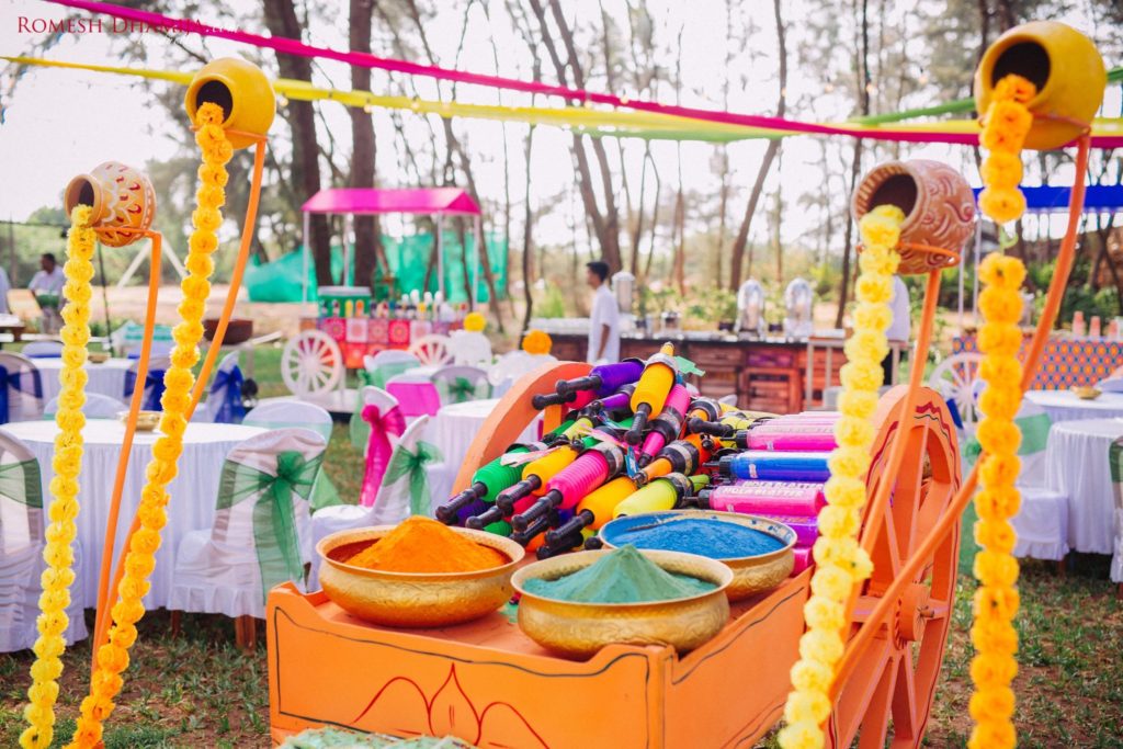 Holi Table Decorations
