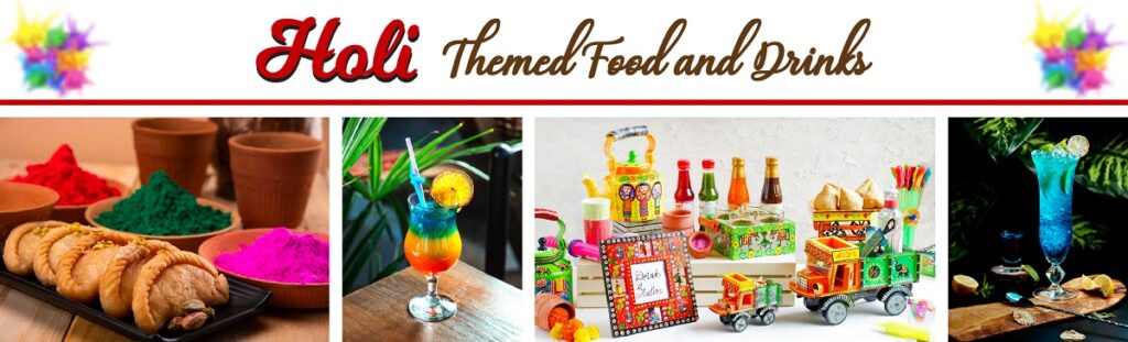 Holi Themed Food and Drinks