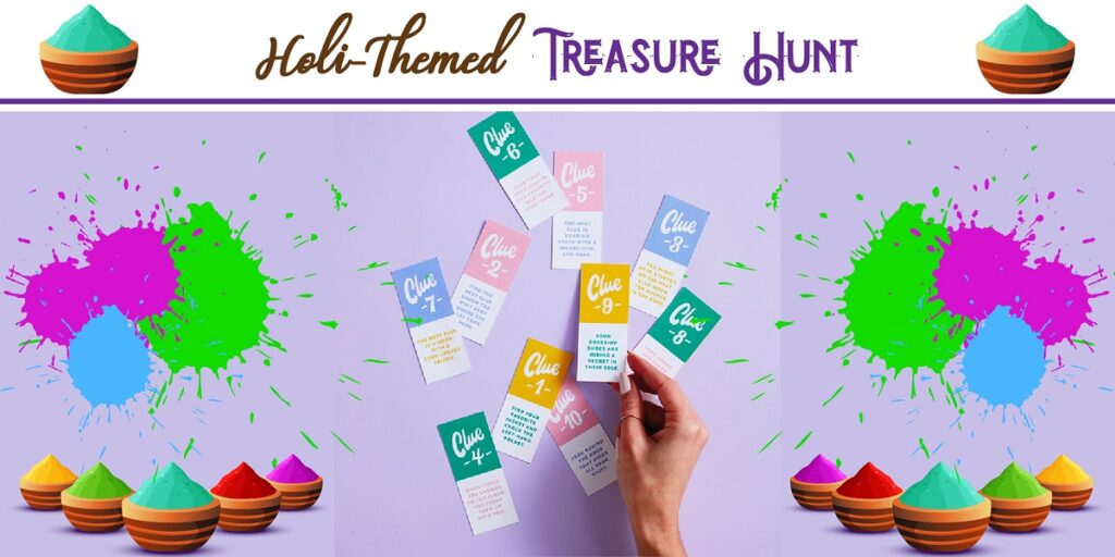 Holi-Themed Treasure Hunt