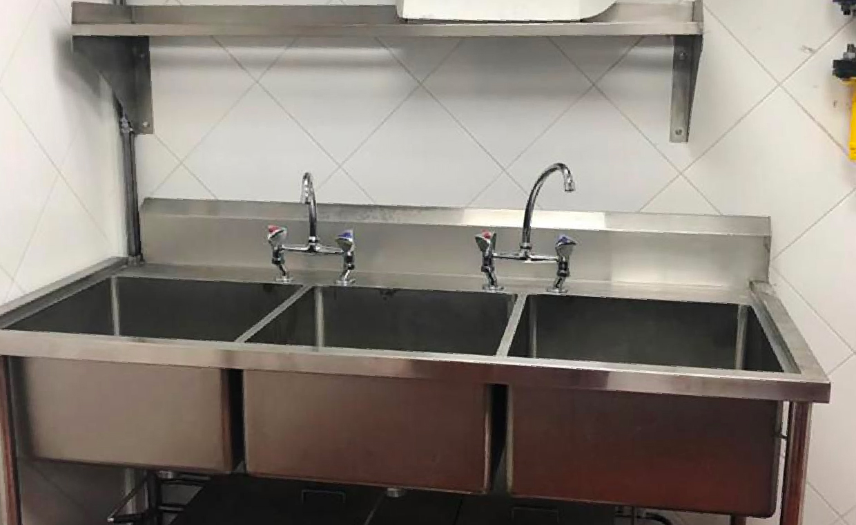 Life of Stainless Steel Three Compartments Kitchen Sink