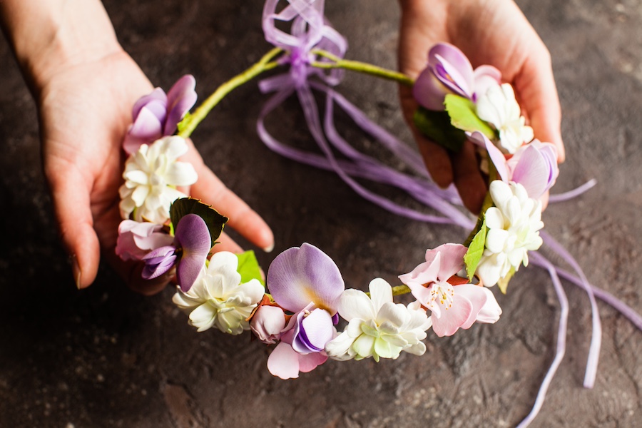DIY bridesmaid Tiara