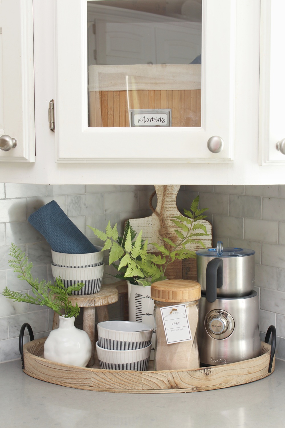 Decorative Trays on Kitchen Countertops