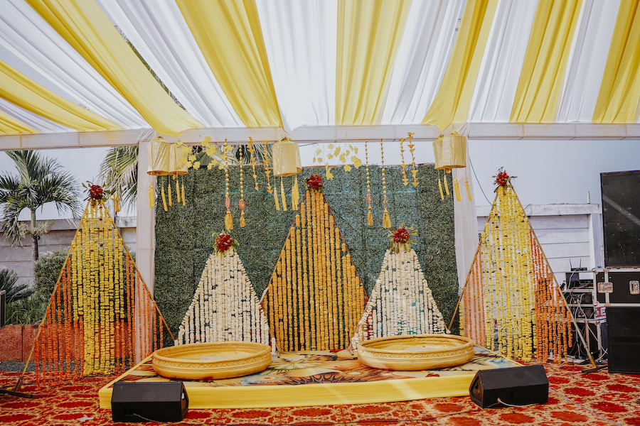 Diy Haldi Backdrop