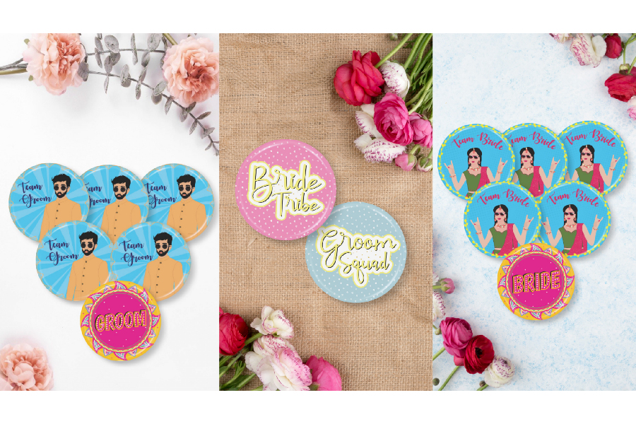 Diy Wedding Craft - Relationship Badges