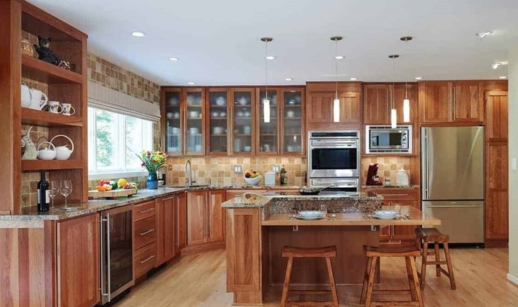 Modern style L-shaped Kitchen