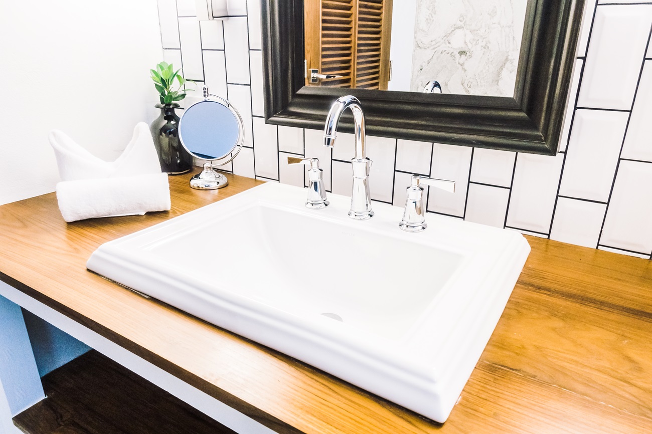 Wood Bathroom Vanity Top