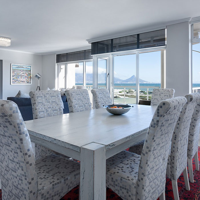 8 Seater White Dining Table
