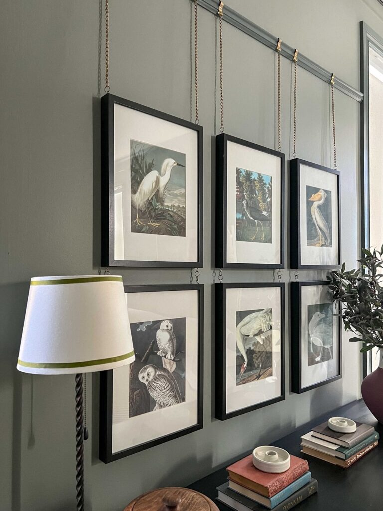 Artwork on Picture Rail Moulding