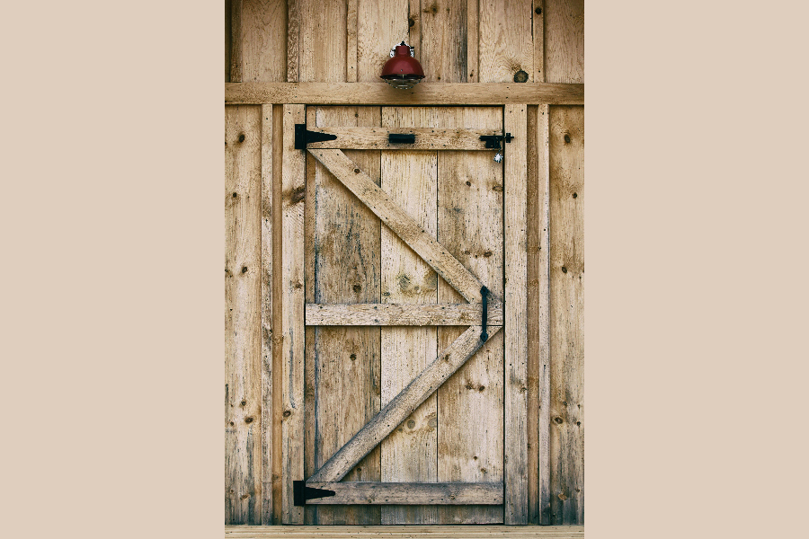 Battened and ledged door 