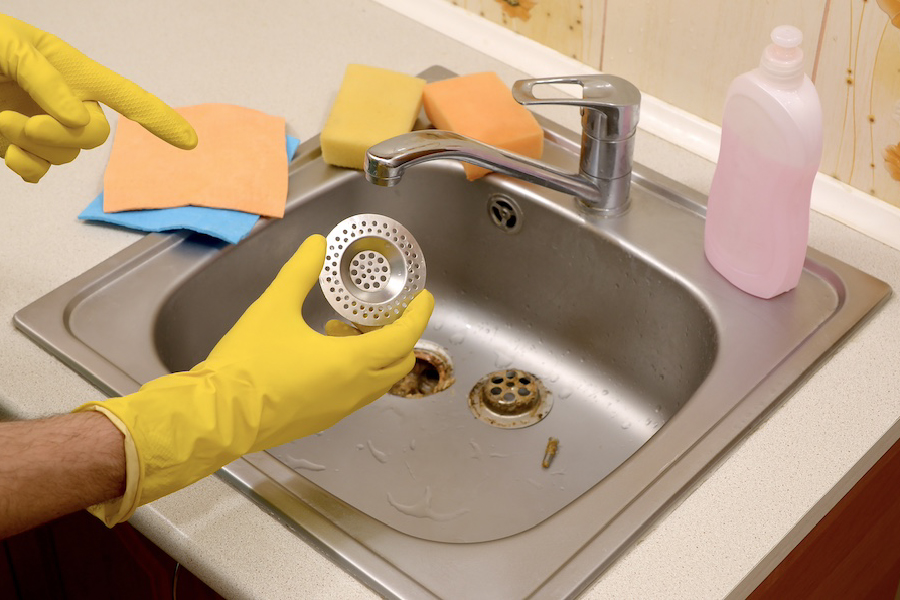 Cleaning of Blockages in Sink