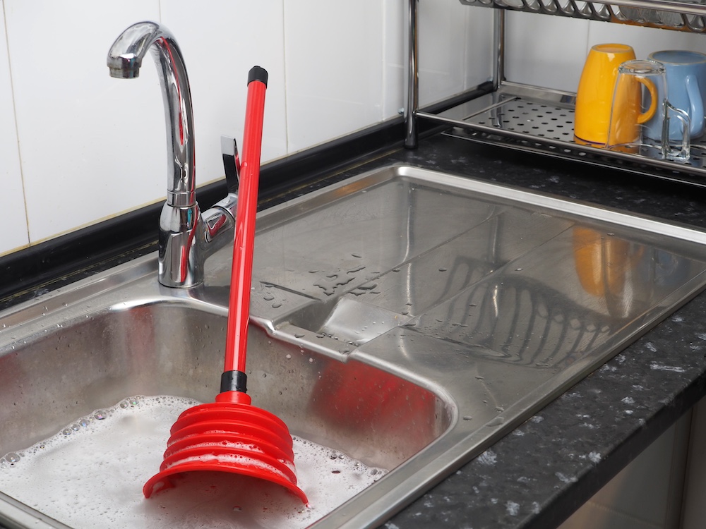 Clogged Kitchen Sink