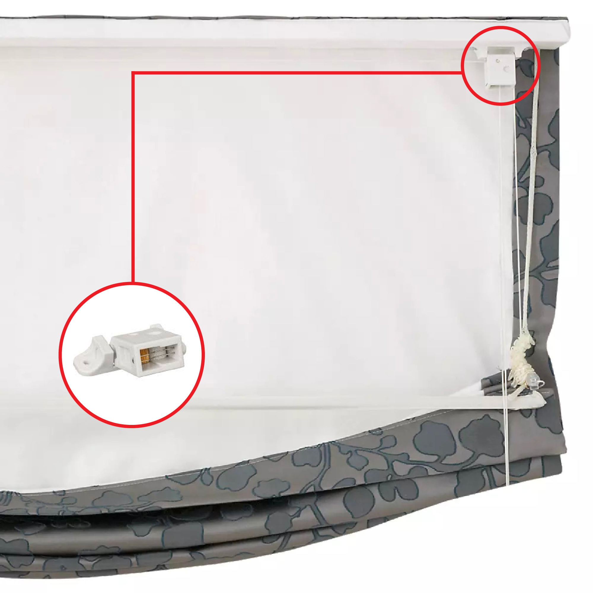 Cord lock for Roman shades