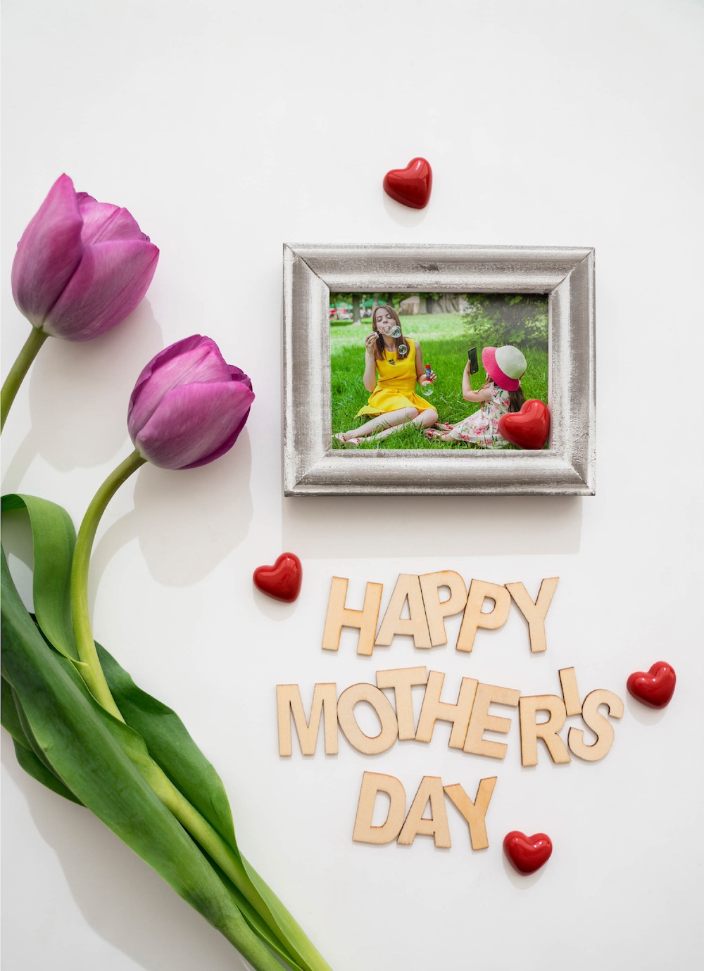 Display Family Photo Frame for Mothers Day Home Decor