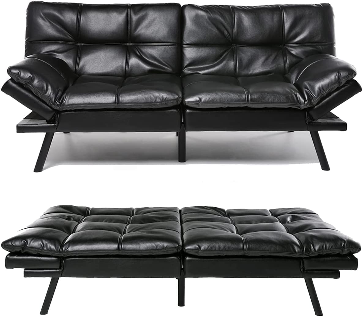 Futon with Adjustable arms