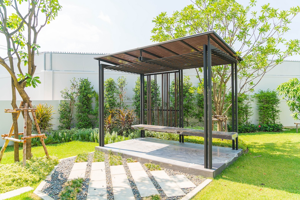 Metal Carport Shaded Patio