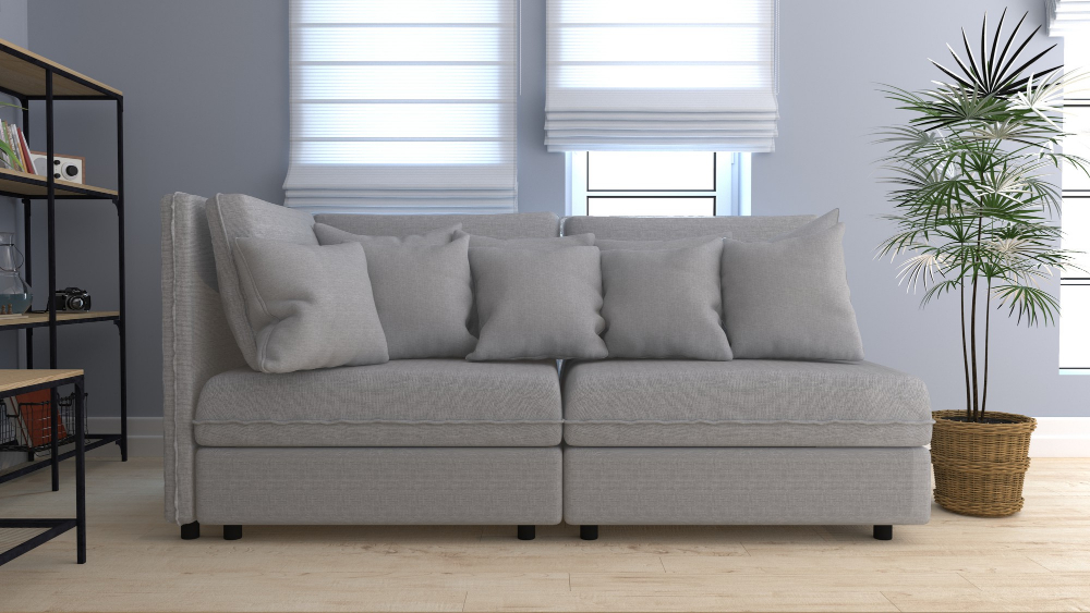 Opaque Roman shades