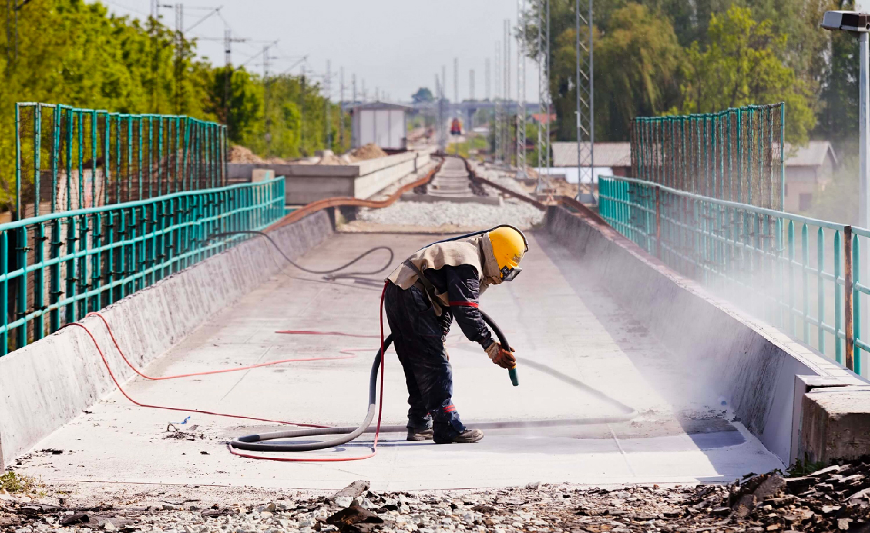 Sandblasting Concrete