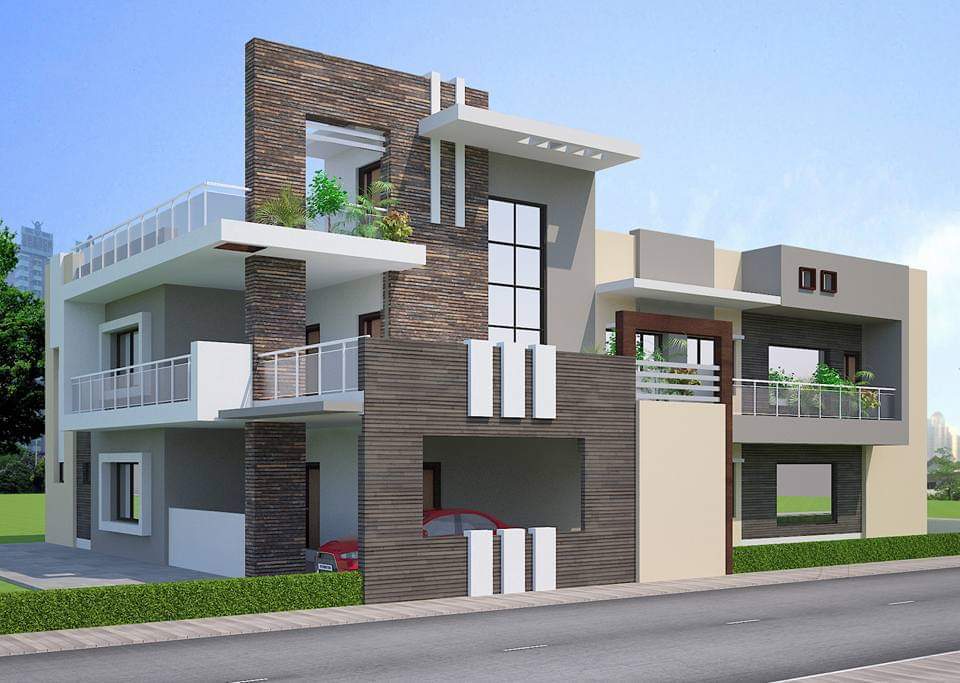 Exterior View of Modern Minimalistic