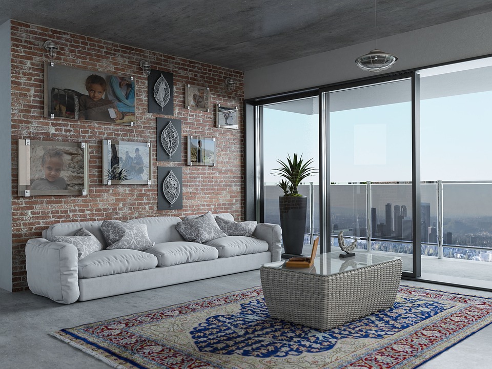 3 Seater White Sofa