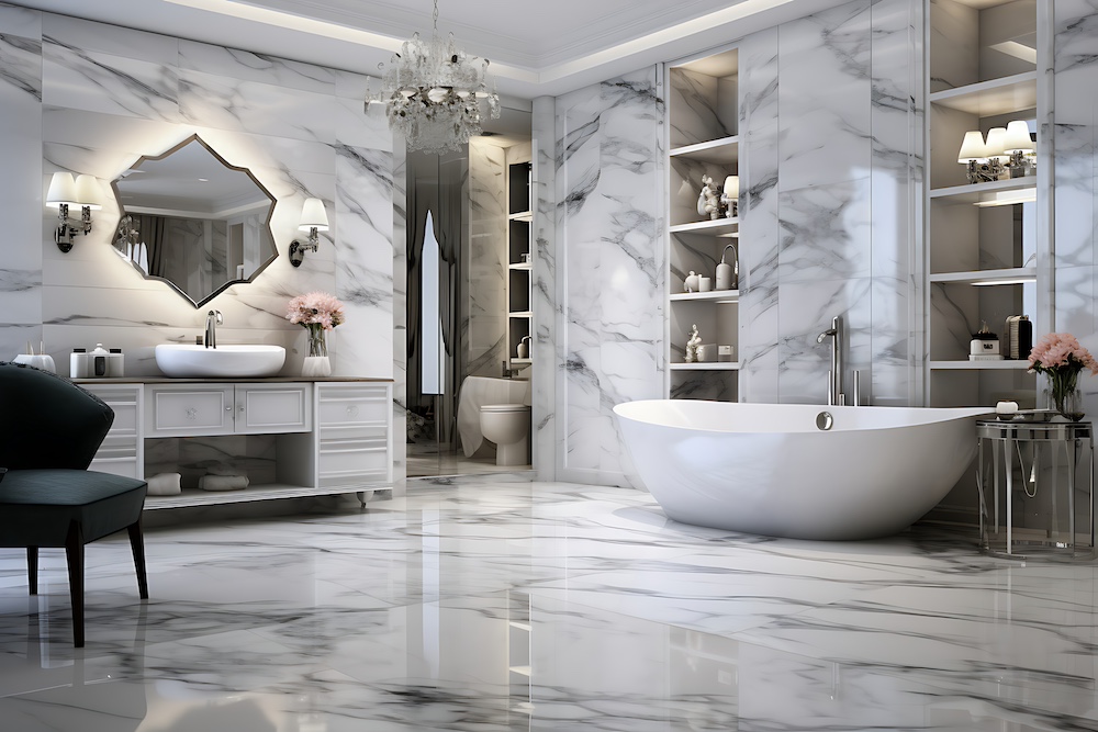 Modern Bathroom Tiles Work