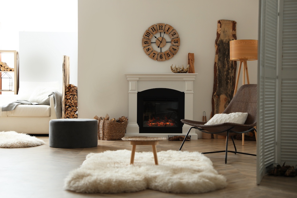 Accessories near Fireplace Area