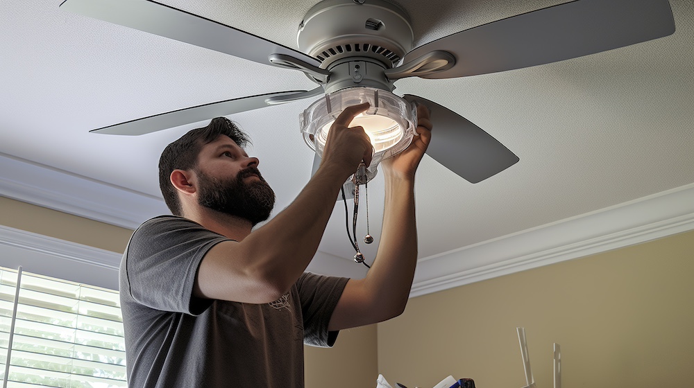 Attaching the Light Shade and Light