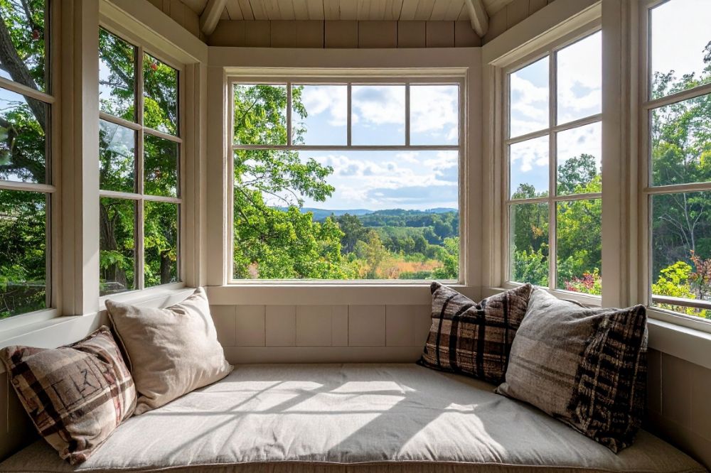 Bay Window Garden Layout and Plant Layering
