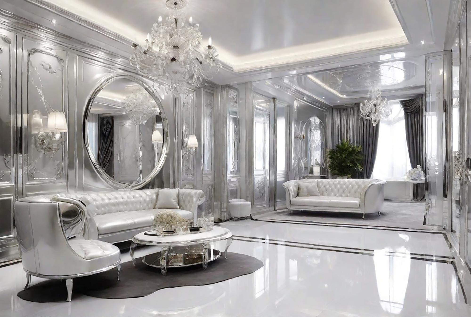 Brighten With White and Shiny Silver