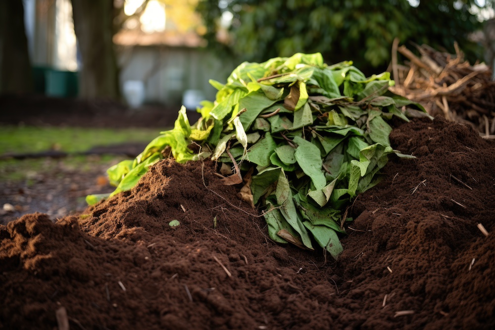 Compost Pile for Yard Waste