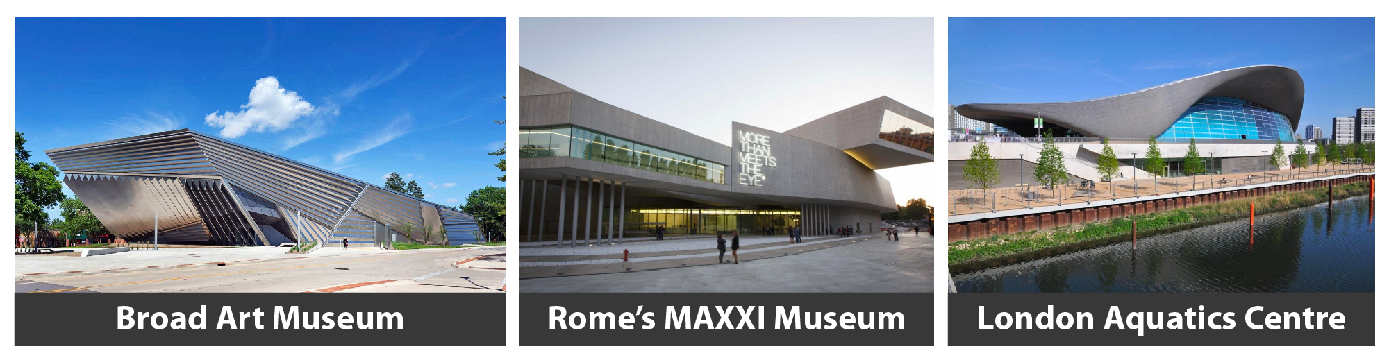Famous buildings of Zaha Hadid