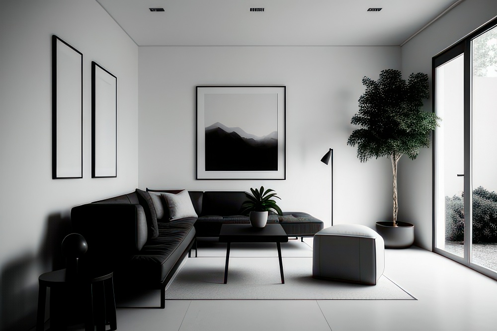Garnish With Grey and Black