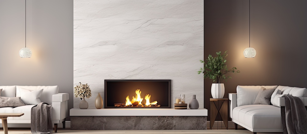 Lighting above Fireplace