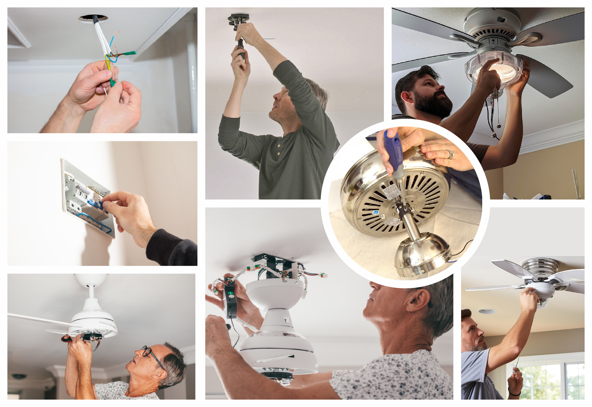 Steps For Installing a Ceiling Fan