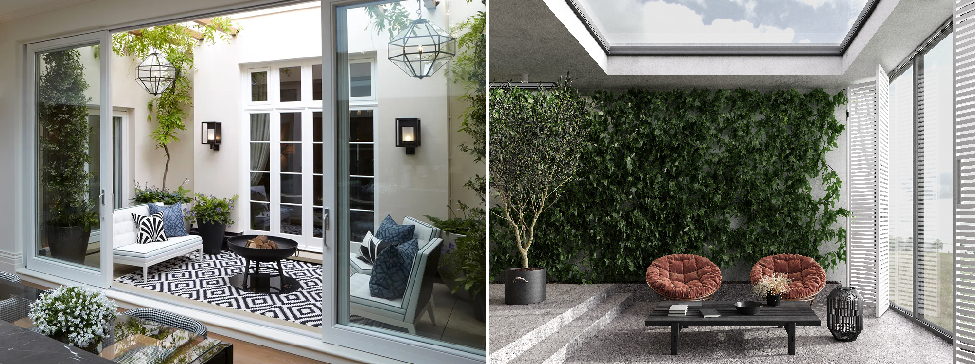 A Courtyard That Adapts to the Weather