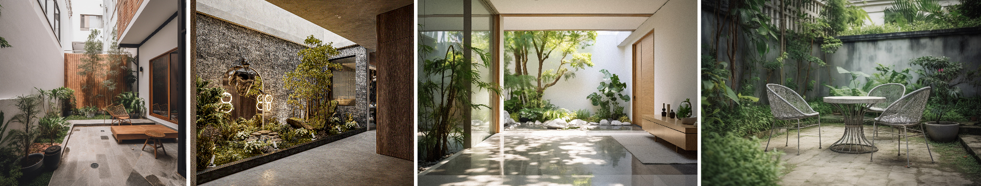 A Courtyard That Is Now a Private Garden