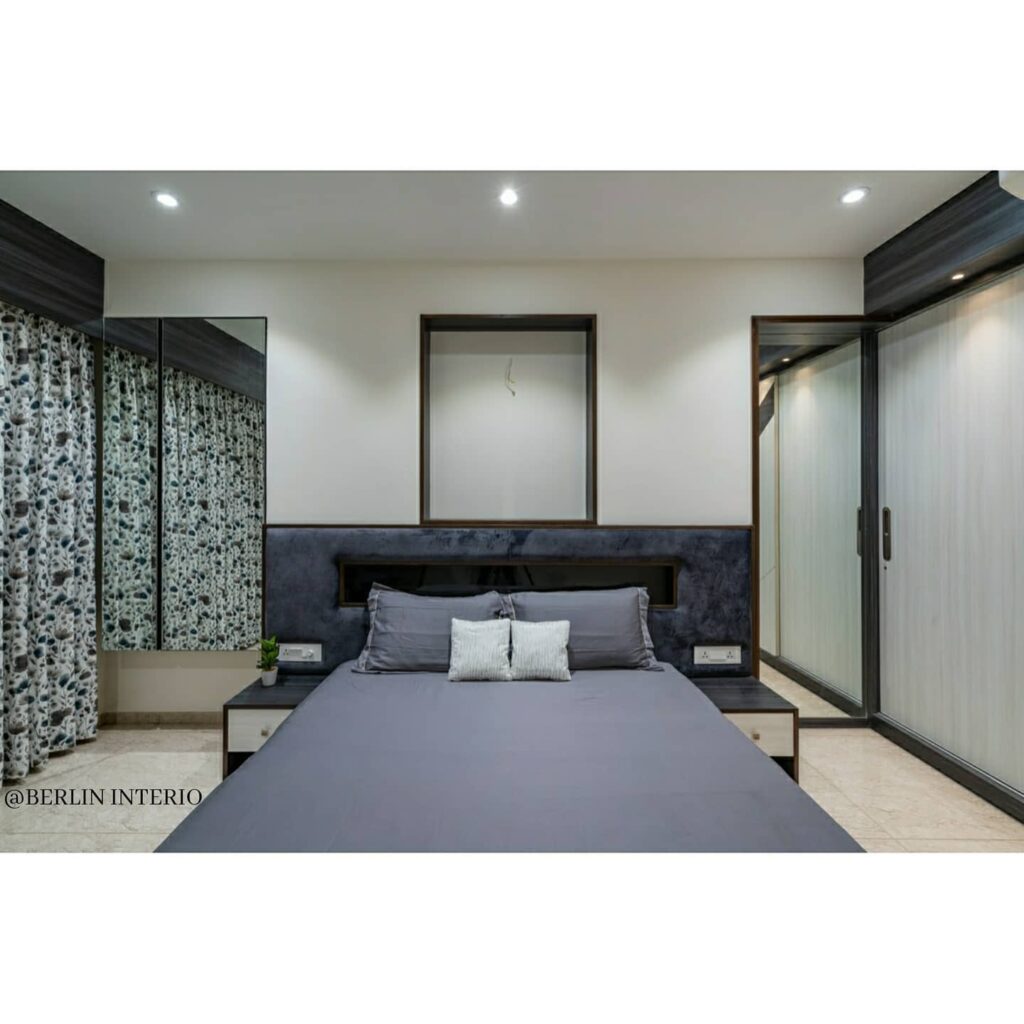 Modern Compact Bedroom in Greys and White