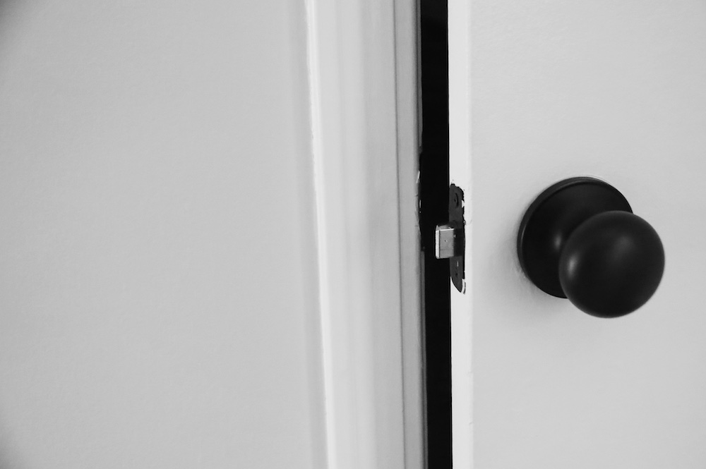Black Door Knob