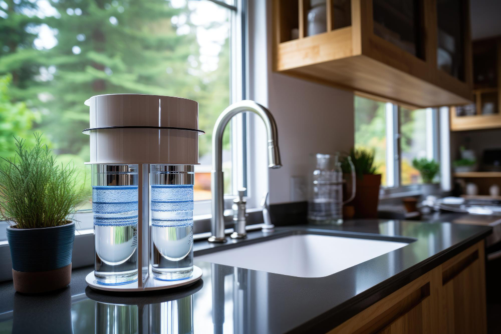 Cooking Water in Kitchen with Filter