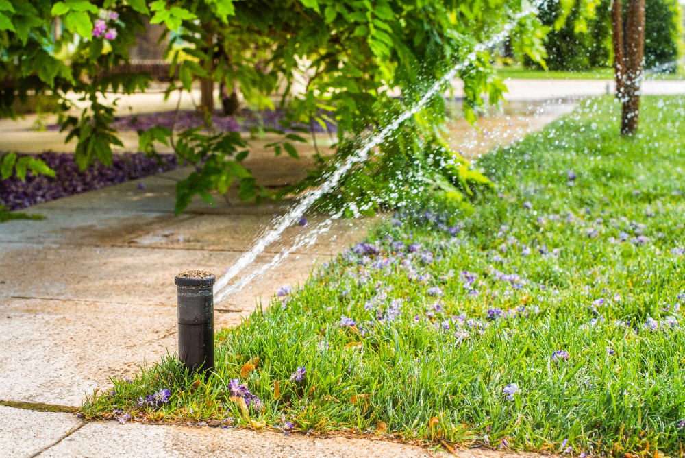 Nurturing Garden with Clean Water