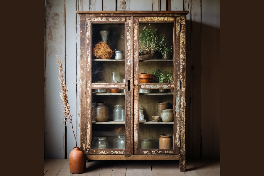 Refurbished Cupboard with Kitchen Essentials