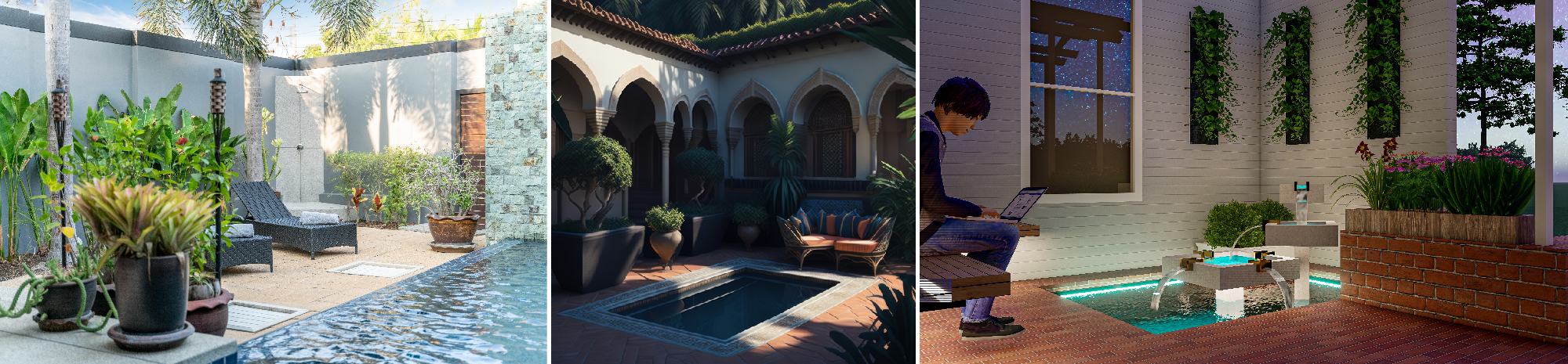 Waterbody Courtyard Design