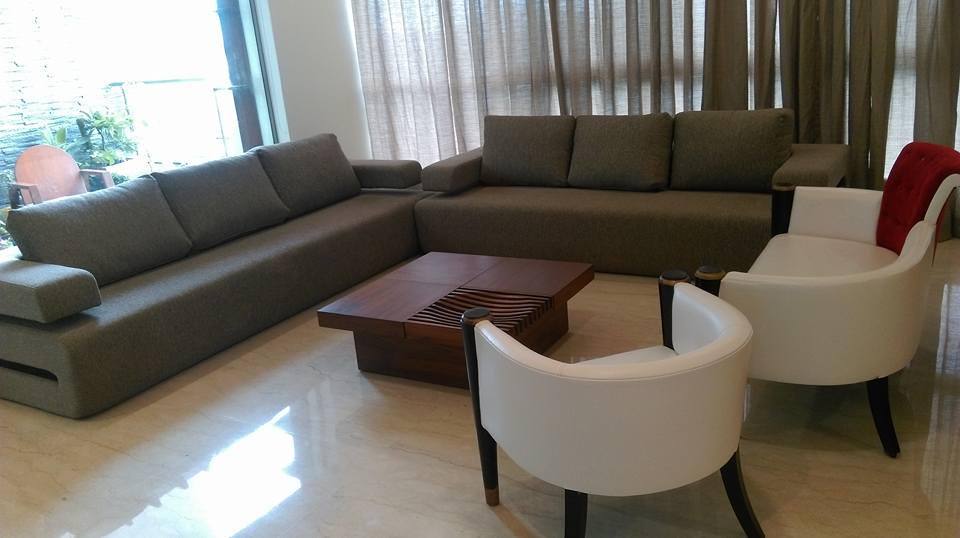 Modern Attached Living and Dining Room
