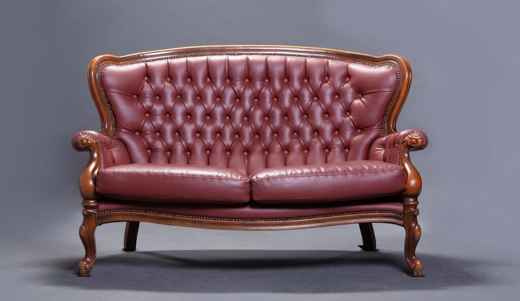 Vintage Victorian-Style Sofa