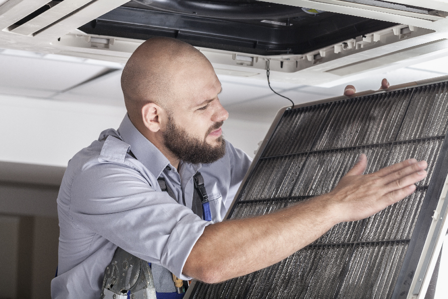 Cleaning filters of air conditioners to prevent dust mites