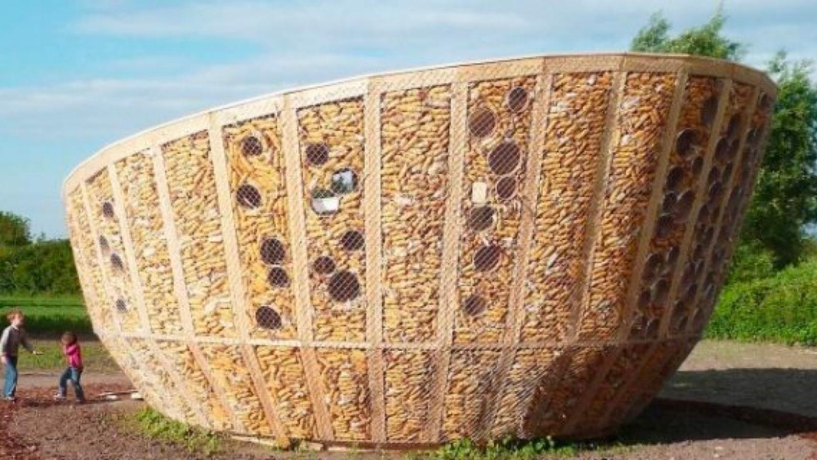 Corn Cob for filling in external walls