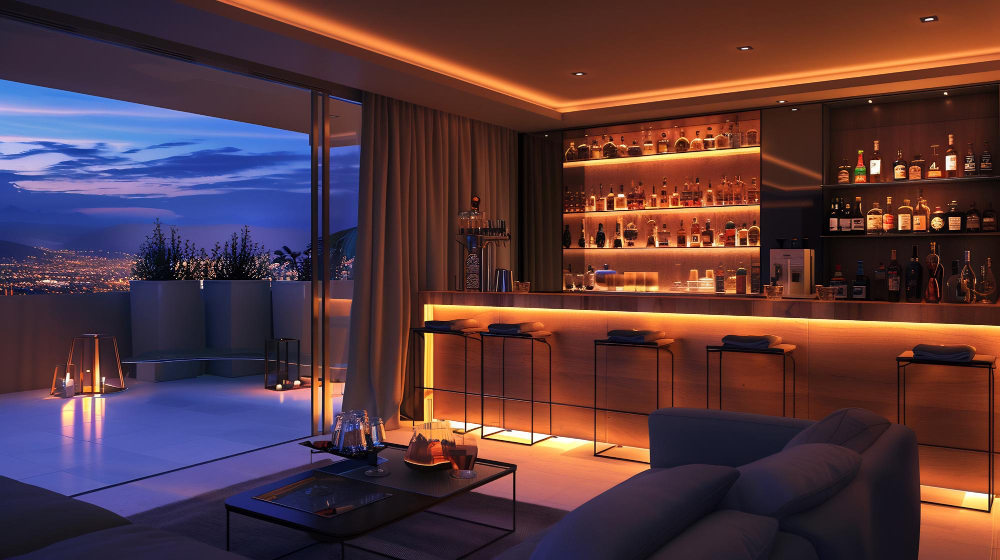 Modern Basement Bar