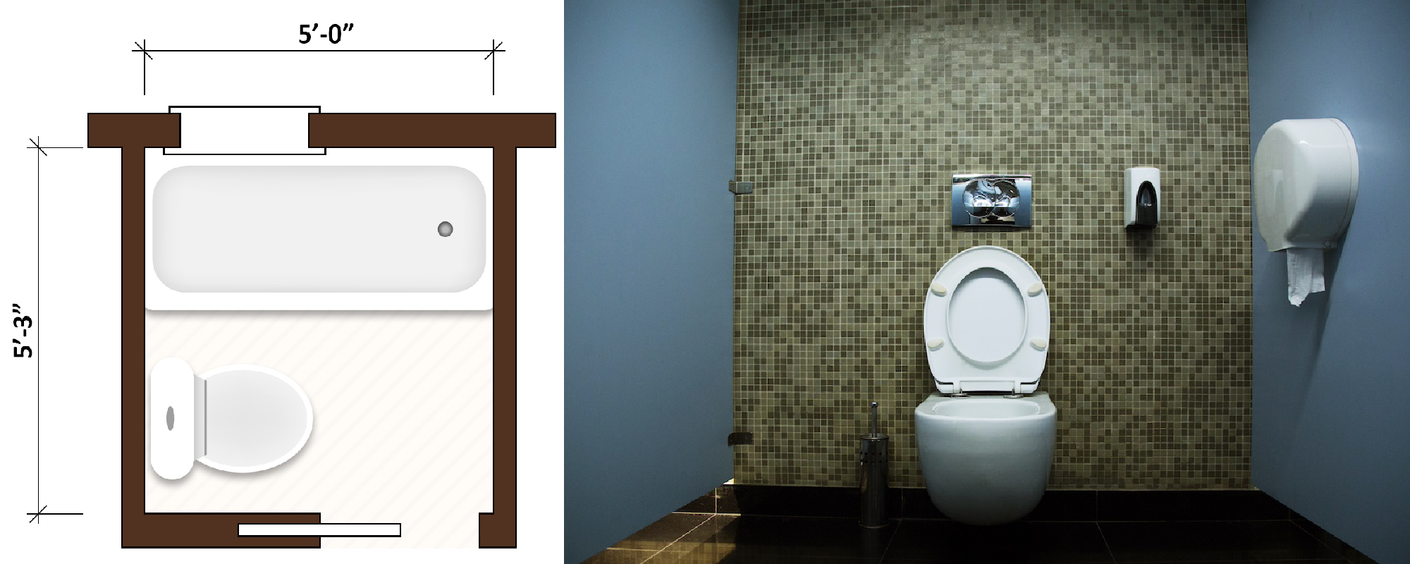 Quarter Bathroom