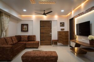 Opulent Living Room that Showcases Traditional Elements