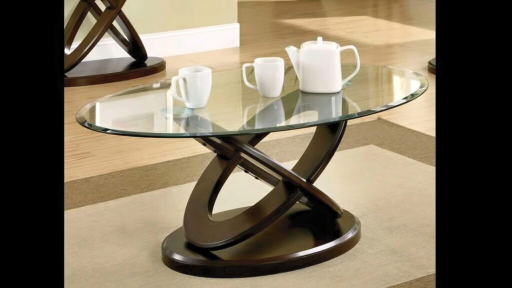 Galactic-Shaped Wooden Table